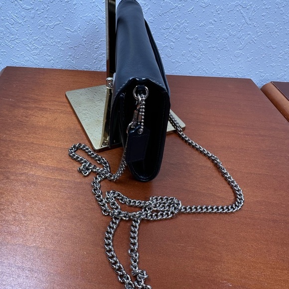 Coach Chain Crossbody In Metallic Signature Canvas And Leather With Turnlock - Picture 4 of 16